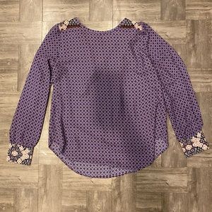 Loft purple shirt with print